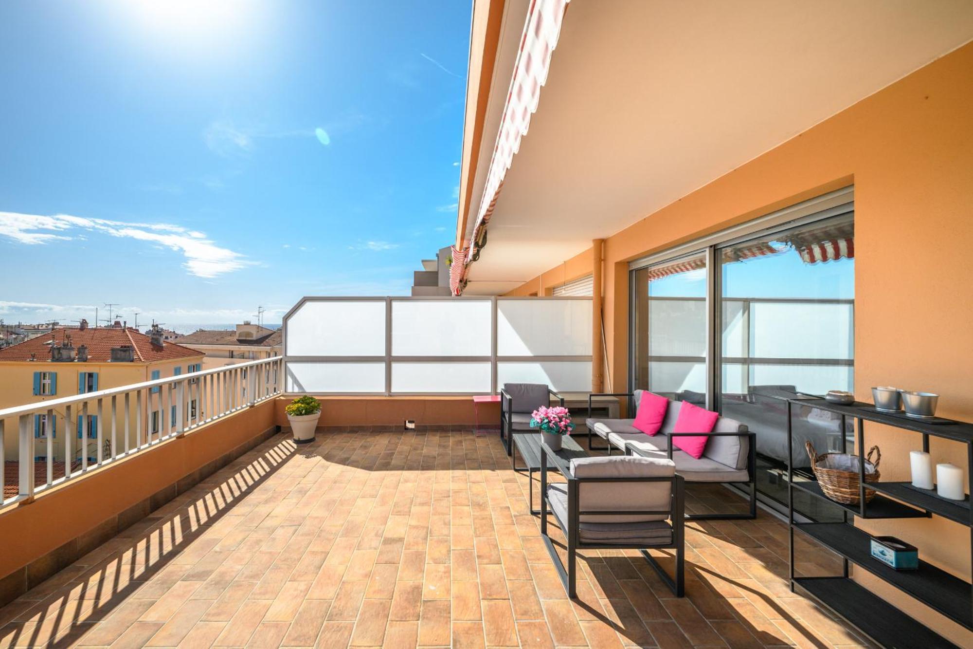 'L'Alicante Proche' Gare, Terrasse, Vue Mer Ментона Экстерьер фото