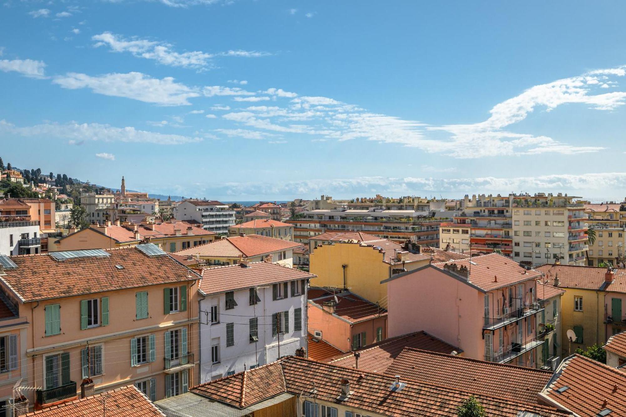 'L'Alicante Proche' Gare, Terrasse, Vue Mer Ментона Экстерьер фото